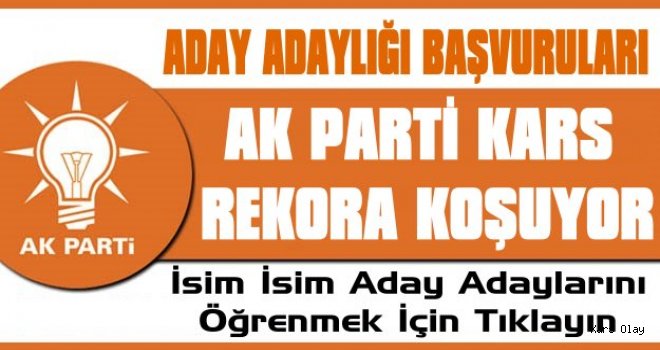 AK Parti Kars Rekora Koşuyor!