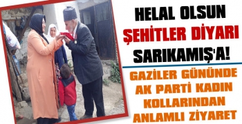 AK Parti Sarıkamış Kadın Kollarından Gazilere Anlamlı Ziyaret