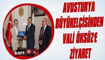 Avusturya Büyükelçisinden Vali Öksüz'e Ziyaret