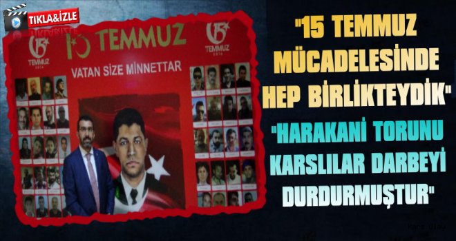 Başkan Çalkın'dan 15 Temmuz Daveti