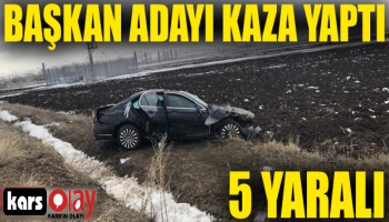 Belediye Başkan adayı kaza geçirdi: 5 yaralı