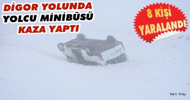 Digor Yolunda Trafik Kazası: 8 Yaralı