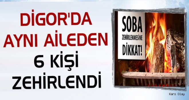 Digor'da Aynı Aileden 6 Kişi Soba Gazından Zehirlendi