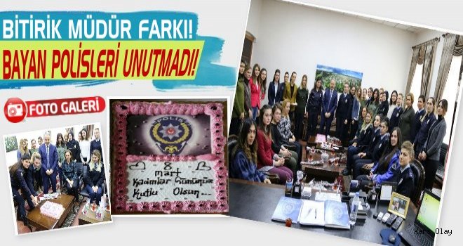 Emniyet Müdürü Bitirik Kadın Polisleri Makamında Ağırladı