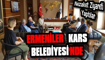 Ermeni Heyetten Kars Belediyesi'ne Ziyaret