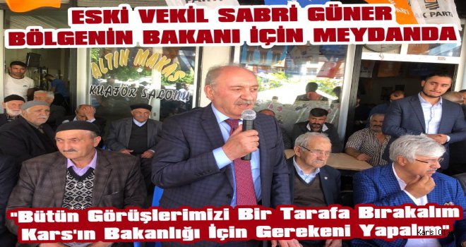 Eski Vekil Sabri Güner'den Bakan Arslan'a Destek Sözleri