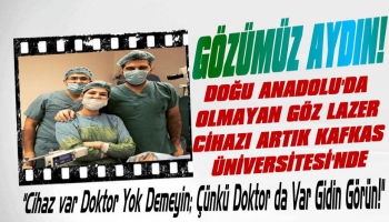 Kafkas Üniversitesi Göz Hastalıkları İçin Türkiye'de Bir İlke İmza Attı