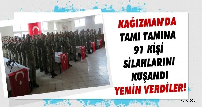 Kağızman'da 91 Kişi Yemin Etti!