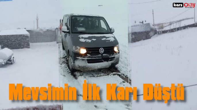 Kars'a Mevsimin İlk Karı Düştü