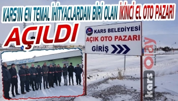 Kars Belediyesi Açık Oto Pazarı Açıldı