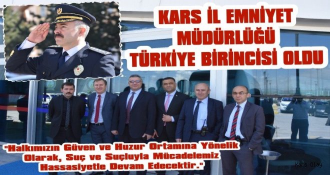 Kars Emniyet Müdürlüğü Türkiye Birincisi