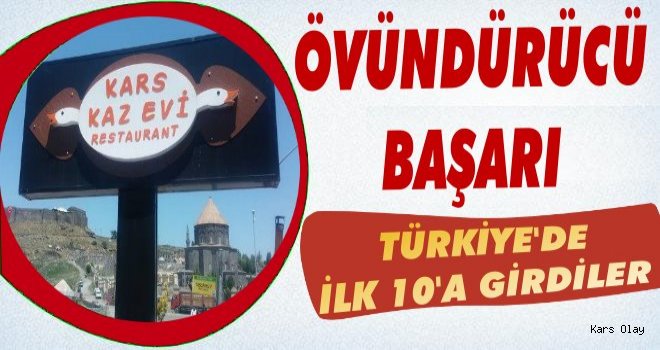 Kars Kaz Evinden Övündürücü Başarı