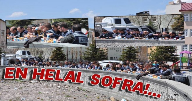 Kars Polisinden En Helal Sofra Resmi!