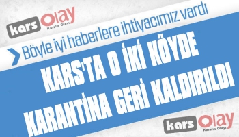 Kars'ta 2 Köyde Karantina Sona Erdi