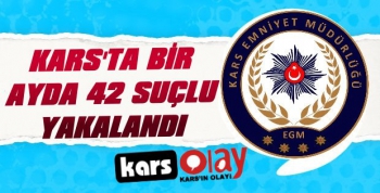 Kars'ta Bir Ayda 42 Suçlu Yakalandı