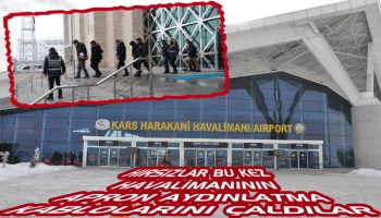 Kars'ta Hırsızlar Havalimanının Kablolarını Çaldılar