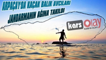 Kars’ta Kaçak Balık Avcıları Jandarmaya Yakalandı