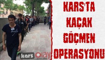 Kars'ta Kaçak Göçmen Operasyonu