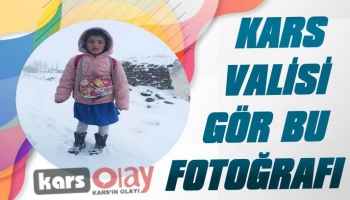 Kars'ta kar var tatil yok