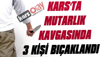 Kars'ta Muhtarlık Kavgasında 3 Kişi Bıçaklandı