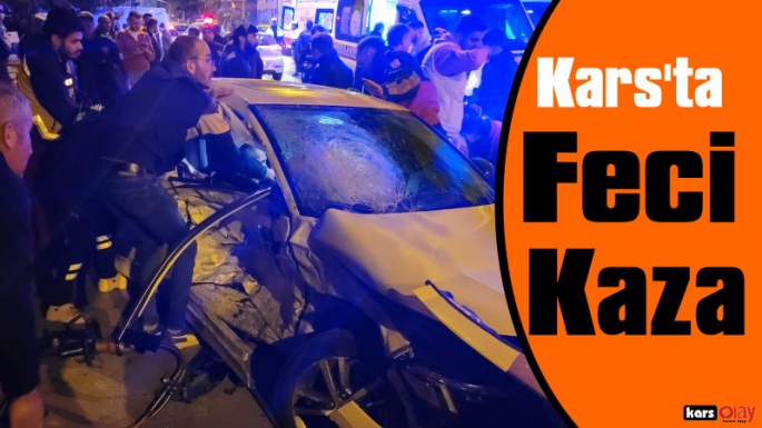 Kars'ta Trafik Kazası 1 Ölü 5 Yaralı