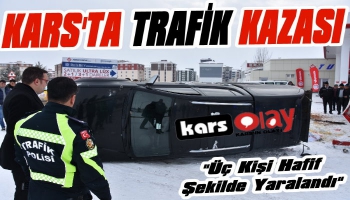 Kars’ta Trafik Kazası: 3 Yaralı