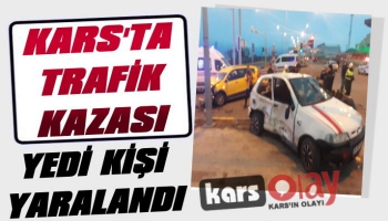 Kars'ta Trafik Kazası: 7 Yaralı