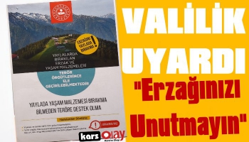 Kars Valiliği Uyardı: 'Erzağınızı Unutmayın!'