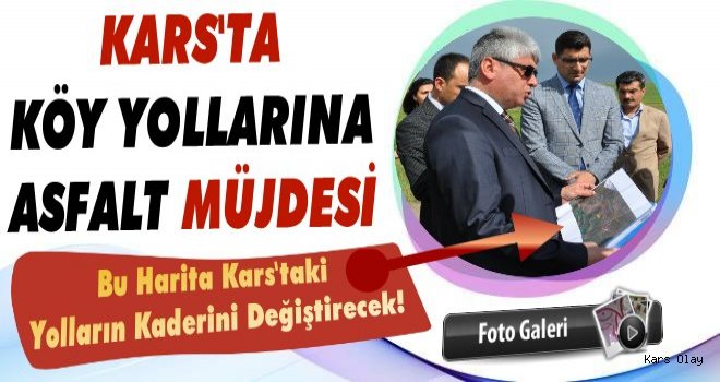 Kars'ın Köy Yolları Asfaltlanıyor