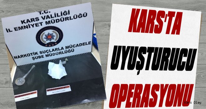 Kars'ta 12 Gram Uyuşturucu Yakalandı