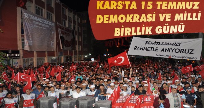 Kars'ta 15 Temmuz Demokrasi ve Milli Birlik Günü