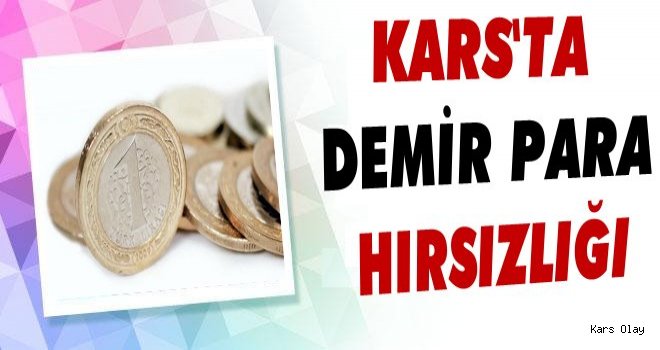 Kars'ta Demir Para Hırsızlığı