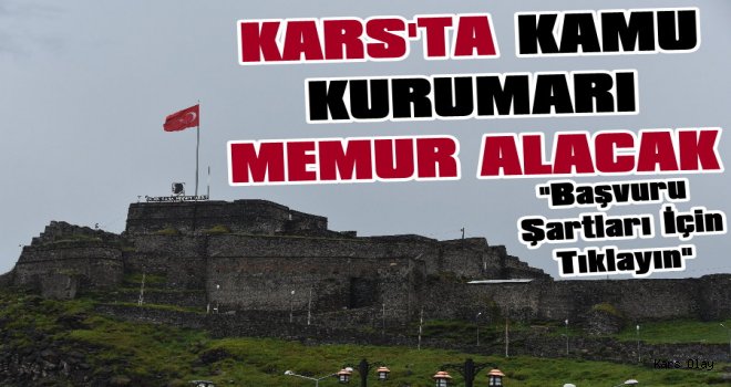 Kars'ta Kamu Kurumları Memur Alacak