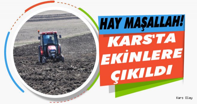 Kars'ta Köylüler Ekinlere Çıktı