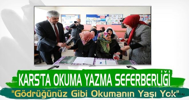 Kars'ta 'Okuma Yazma Seferberliği'