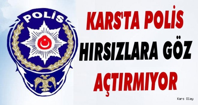 Kars'ta polis hırsızlara göz açtırmıyor