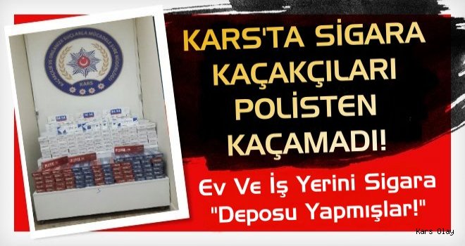 Kars'ta Sigara Kaçakçılarına Polis Baskını