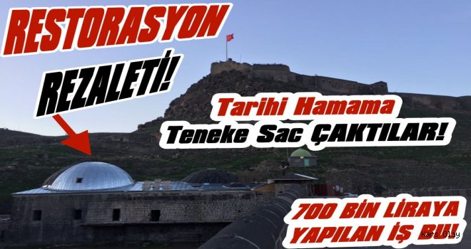 Kars'ta Tarihi Hamama Sac Çaktılar!