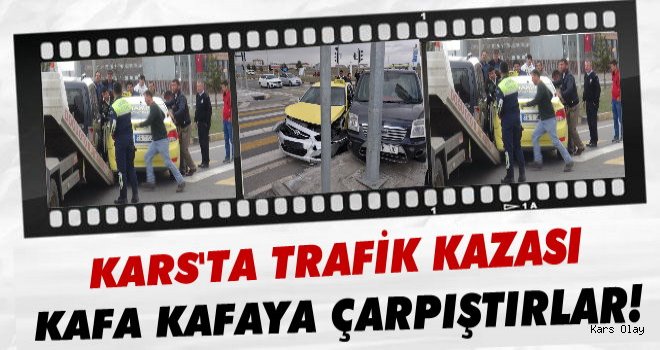 Kars'ta trafik kazası: 1 Yaralı