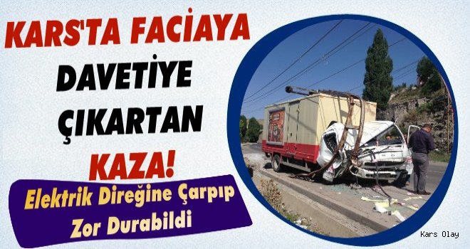 Kars'ta Trafik Kazası, 1 Yaralı