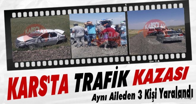 Kars'ta Trafik Kazası: 5 Yaralı!