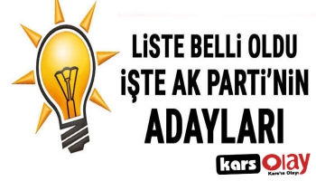 Liste Belli Oldu! İşte AK Partinin Adayları