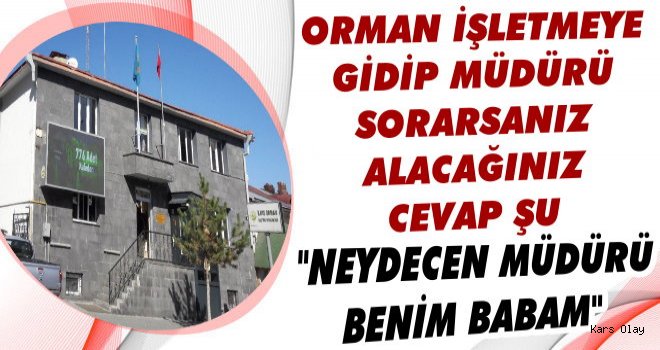 NEYDECEN MÜDÜRÜ BENİM BABAM?