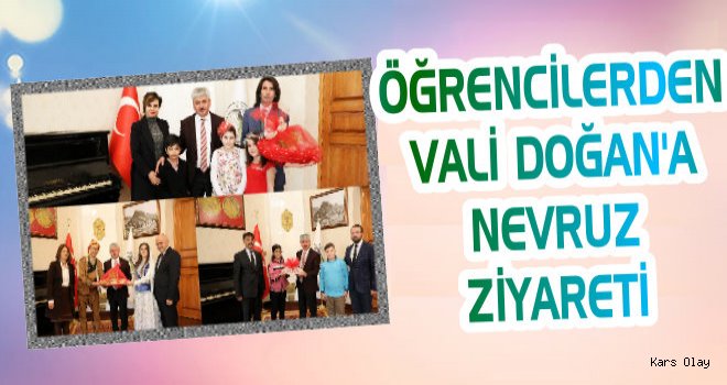 Öğrencilerden Vali Doğan'a Nevruz Ziyareti