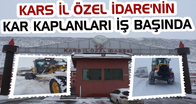 Kars İl Özel İdarenin Kar Kaplanları İş Başında