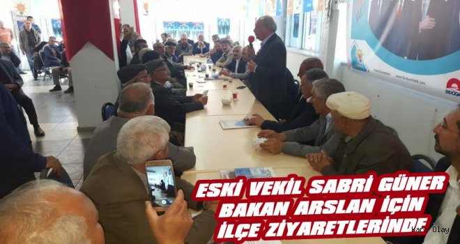 Sabri Güner Bakan Arslan'a Destek İçin Sarıkamış'a Gitti