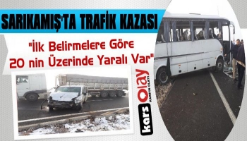 Sarıkamış'ta Trafik Kazası: 20 Yaralı