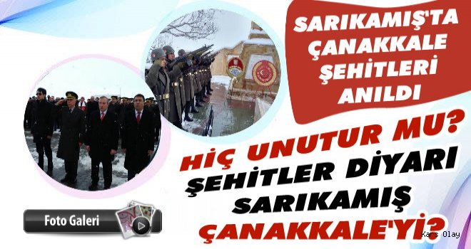 Sarıkamış'ta Çanakkale Şehitleri Anıldı