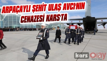 Şehit Oğuzhan Ulaş Avcı'nın Cenazesi Kars'a Getirildi