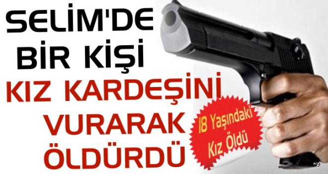 Selim'de Bir Kişi Kız Kardeşini Vurarak Öldürdü!